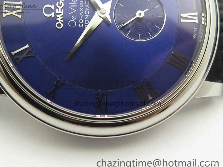 0427 Youthful De Ville Prestige Small Second TWF 1:1 Best Edition Blue Dial on Black Leather Strap MIYOTA 8035